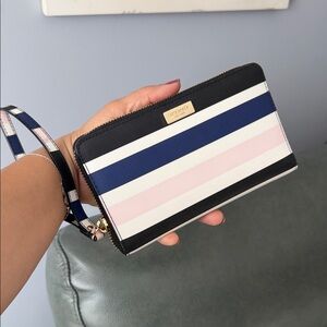 Kate Spade Multicolor Striped Wristlet